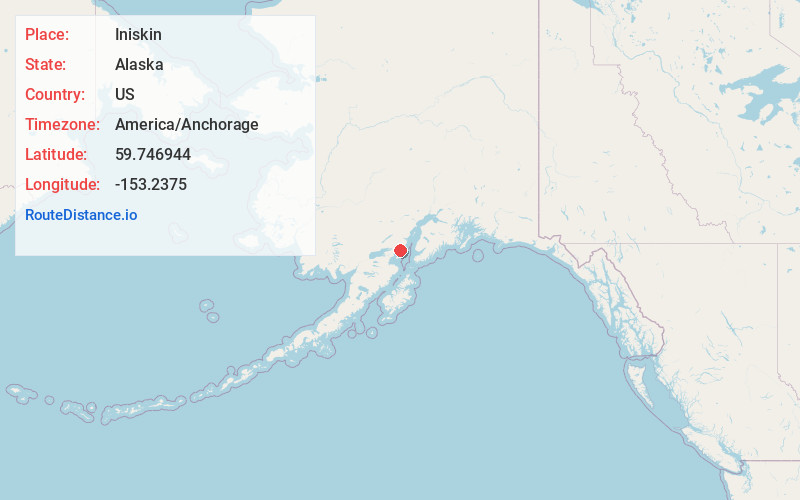 Map of Iniskin
