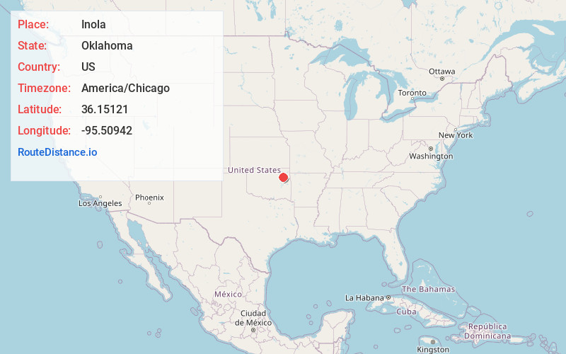 Map of Inola