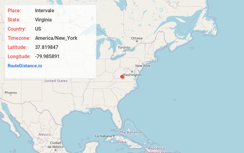 Map of Intervale