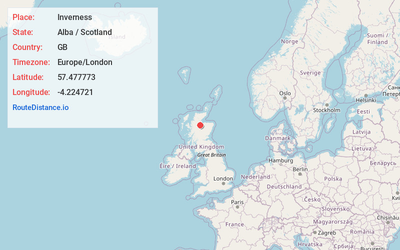 Map of Inverness