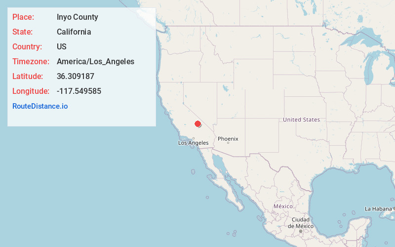 Map of Inyo County