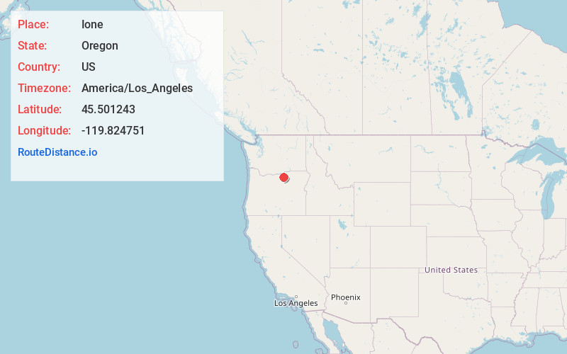 Map of Ione