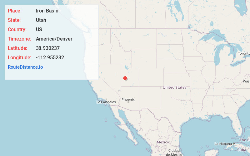 Map of Iron Basin