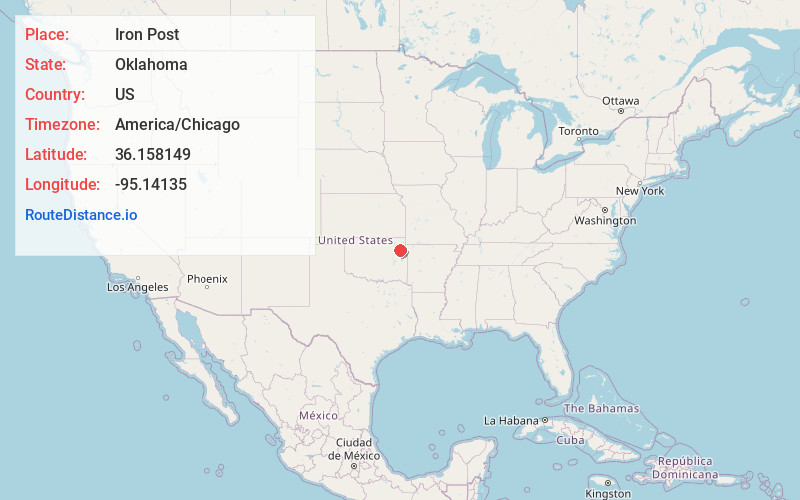 Map of Iron Post