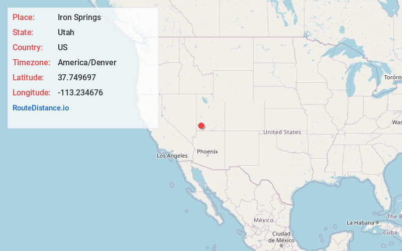 Map of Iron Springs