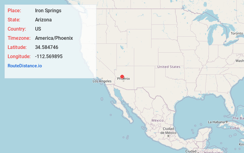 Map of Iron Springs