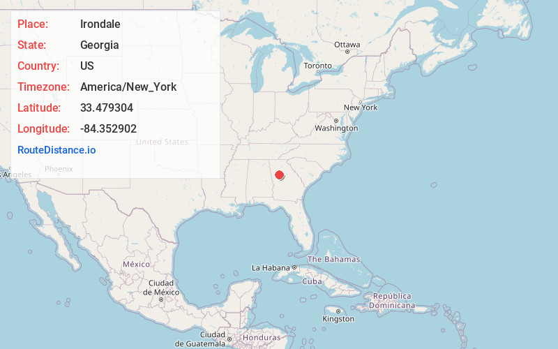 Map of Irondale