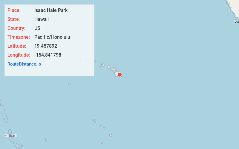 Map of Isaac Hale Park