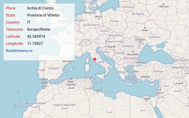 Map of Ischia di Castro