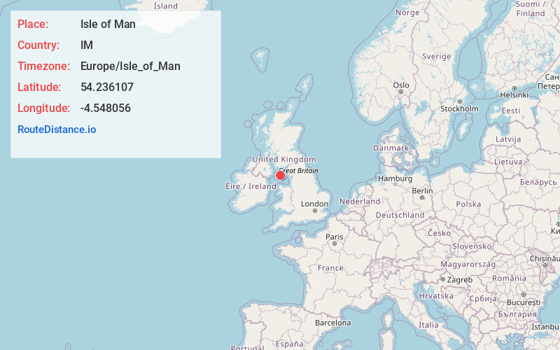 Map of Isle of Man