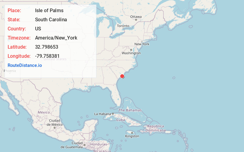 Map of Isle of Palms
