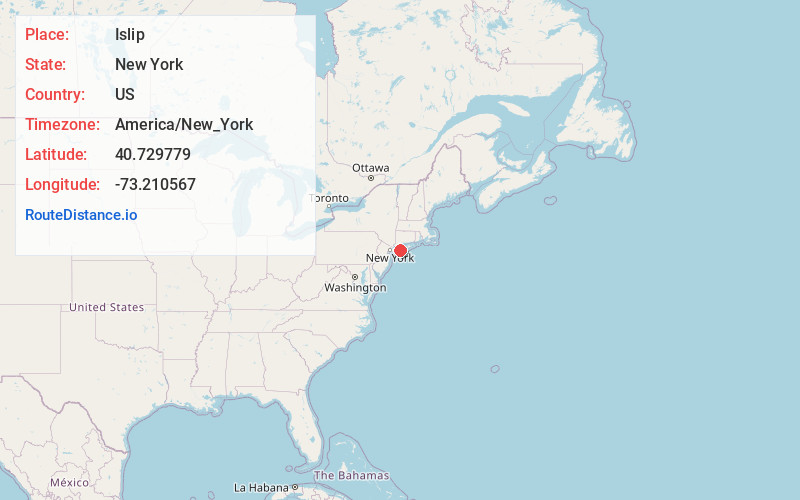 Map of Islip