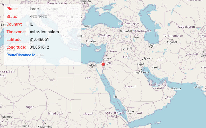 Map of Israel