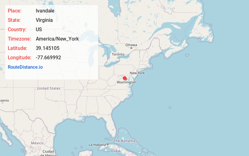 Map of Ivandale