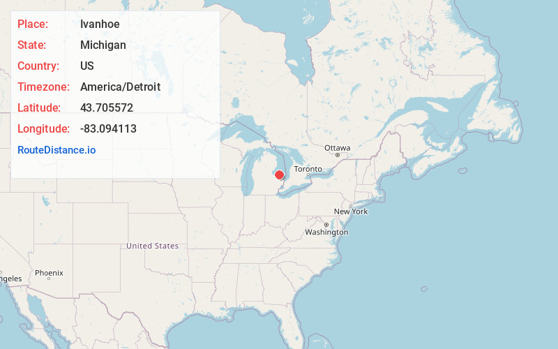 Map of Ivanhoe