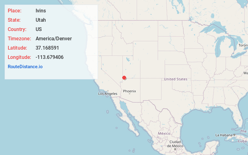 Map of Ivins