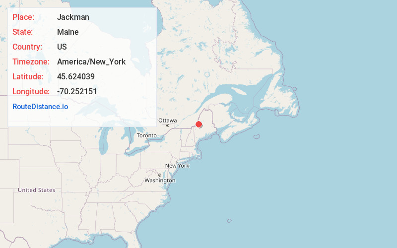 Map of Jackman