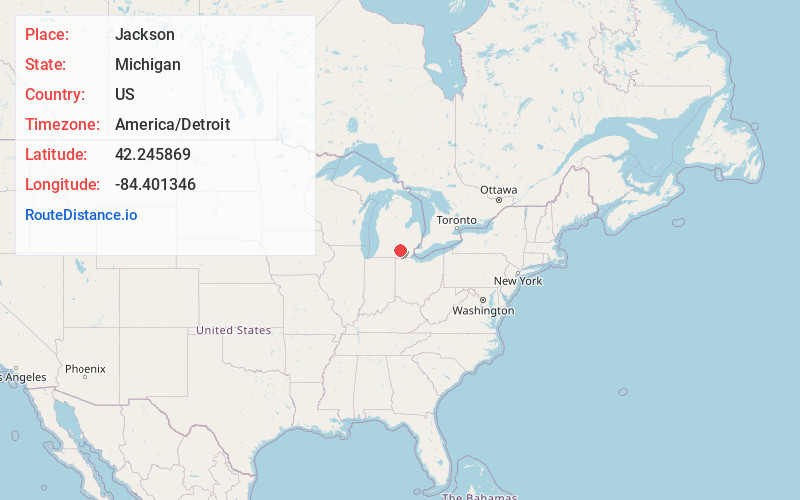 Map of Jackson