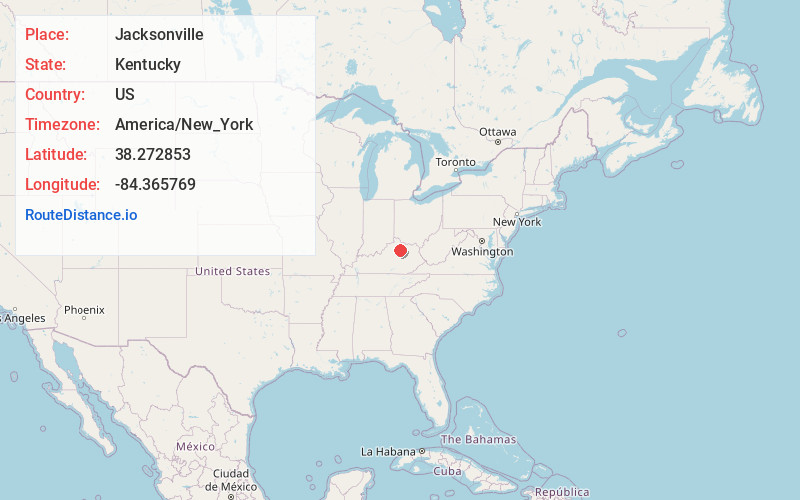Map of Jacksonville