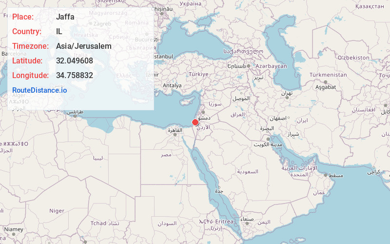 Map of Jaffa