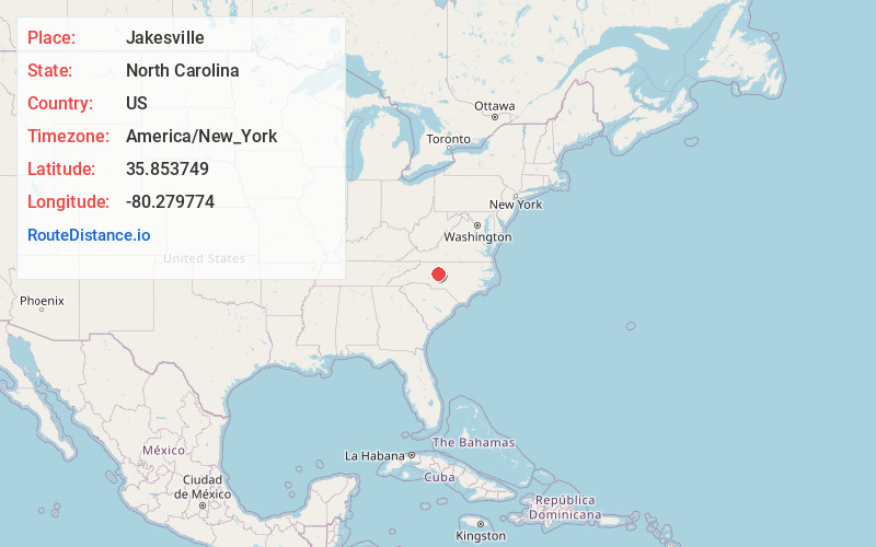 Map of Jakesville