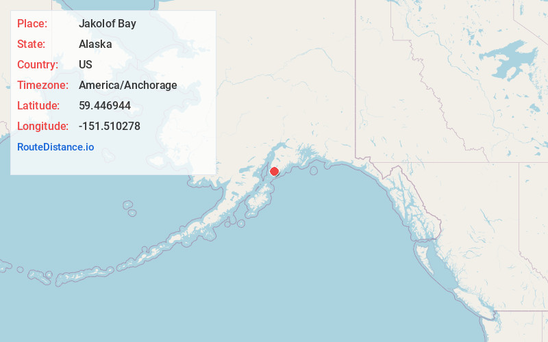 Map of Jakolof Bay