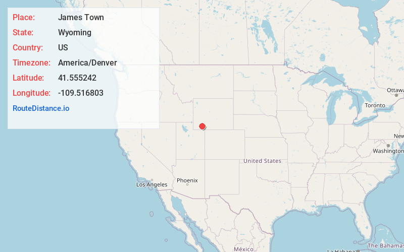 Map of James Town