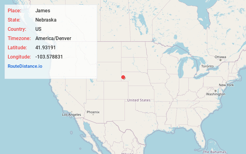 Map of James
