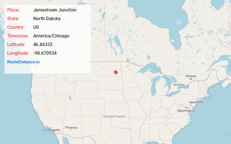 Map of Jamestown Junction