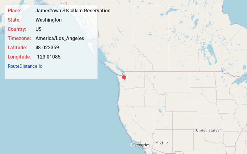 Map of Jamestown S'Klallam Reservation