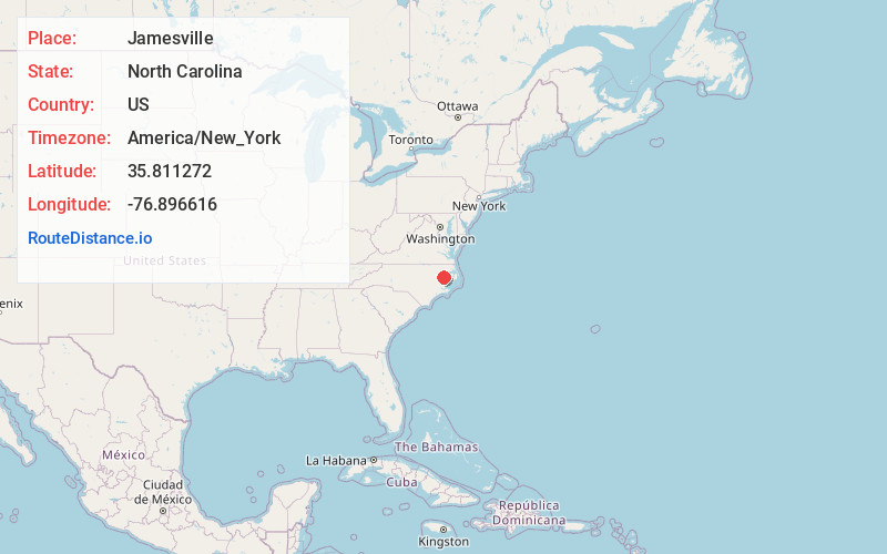 Map of Jamesville