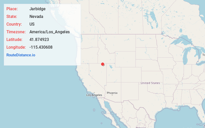 Map of Jarbidge