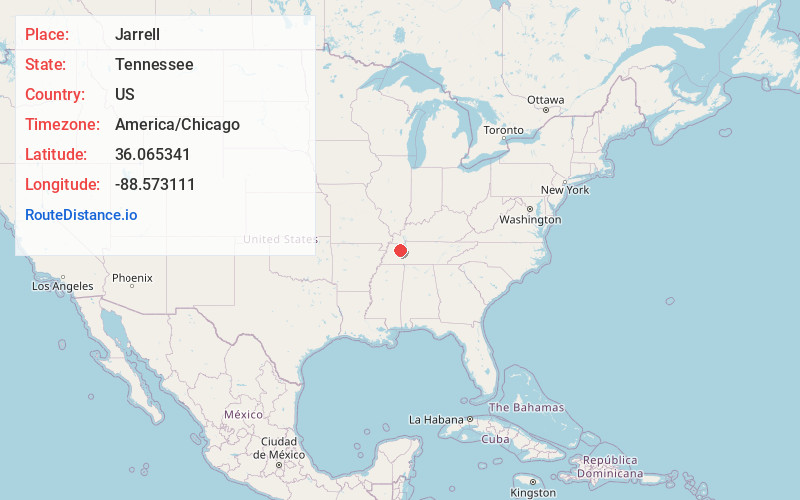 Map of Jarrell
