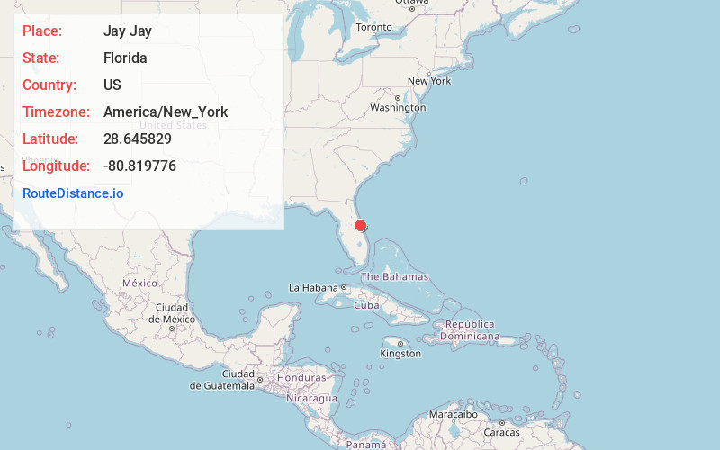 Map of Jay Jay