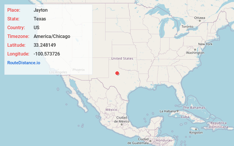 Map of Jayton