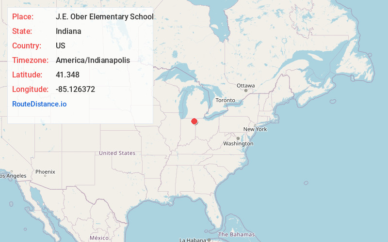 Map of J.E. Ober Elementary School
