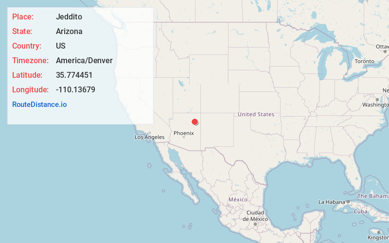 Map of Jeddito