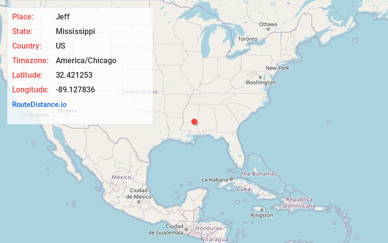 Map of Jeff