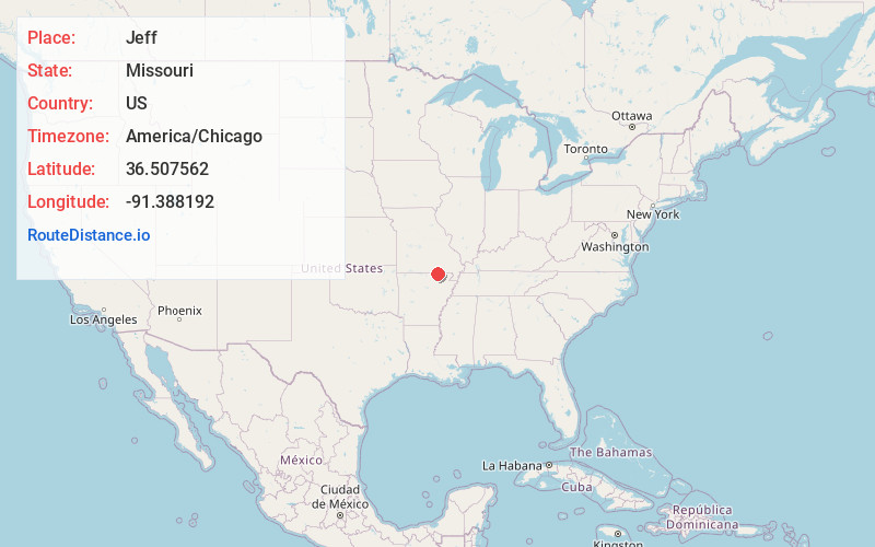 Map of Jeff