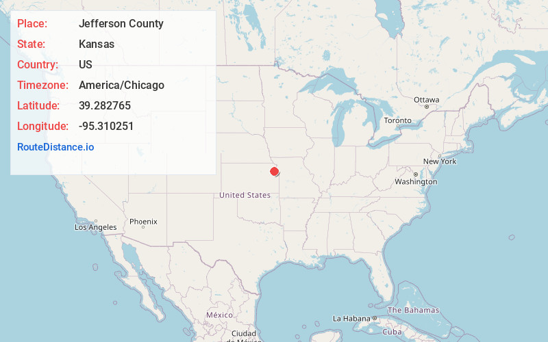 Map of Jefferson County