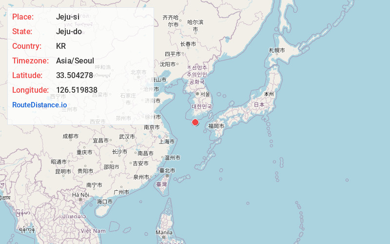 Map of Jeju-si