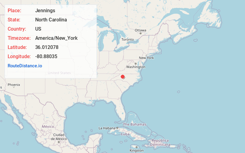 Map of Jennings
