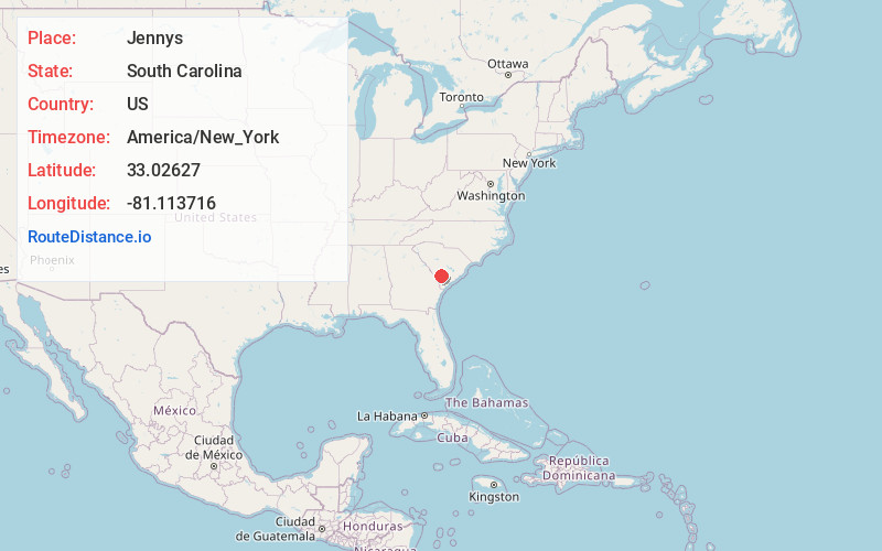 Map of Jennys