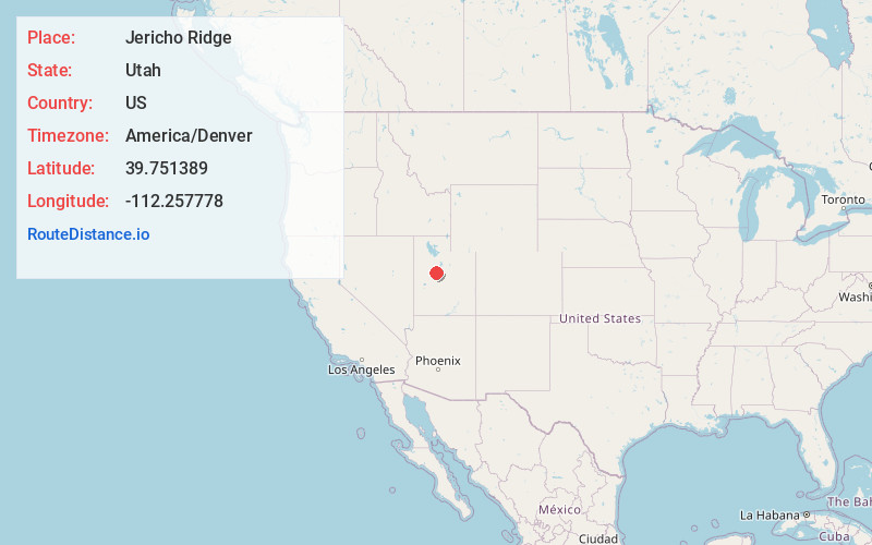 Map of Jericho Ridge