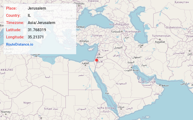 Map of Jerusalem