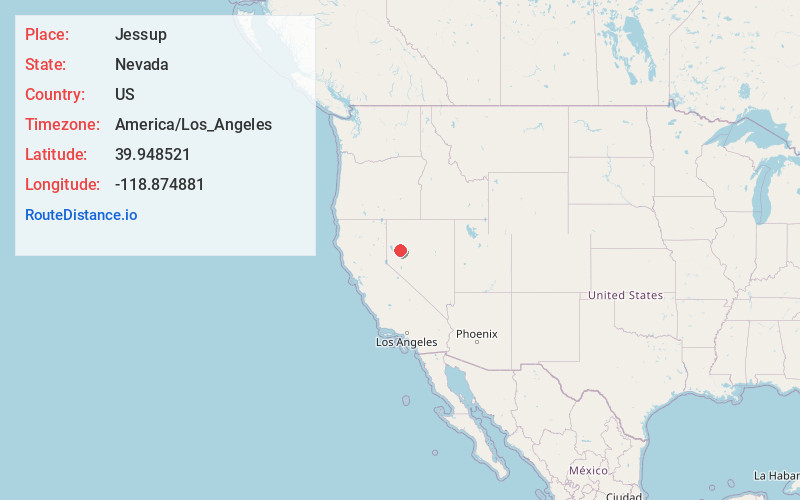 Map of Jessup