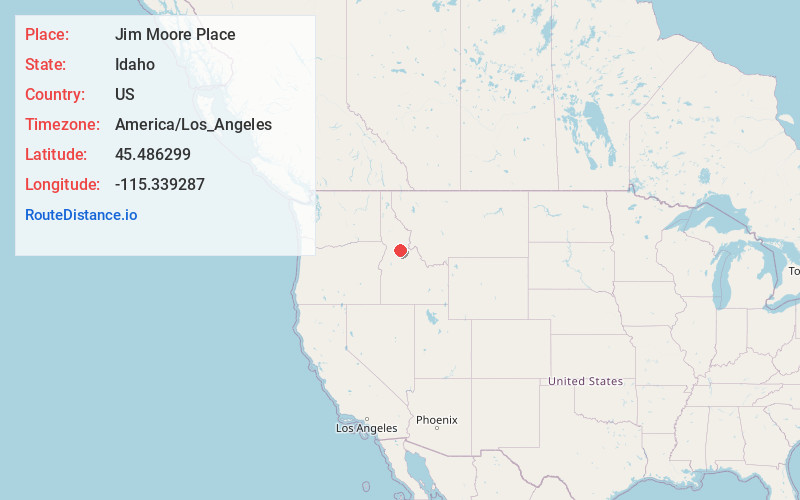 Map of Jim Moore Place