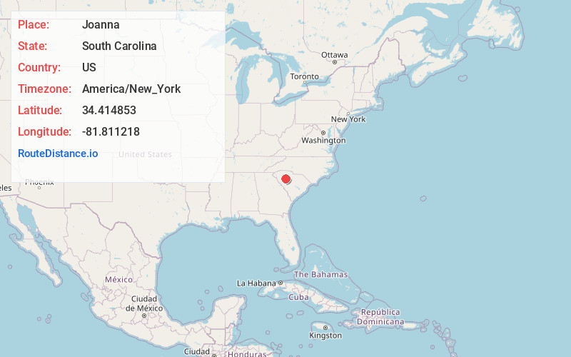 Map of Joanna
