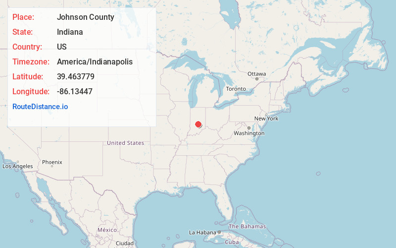 Map of Johnson County