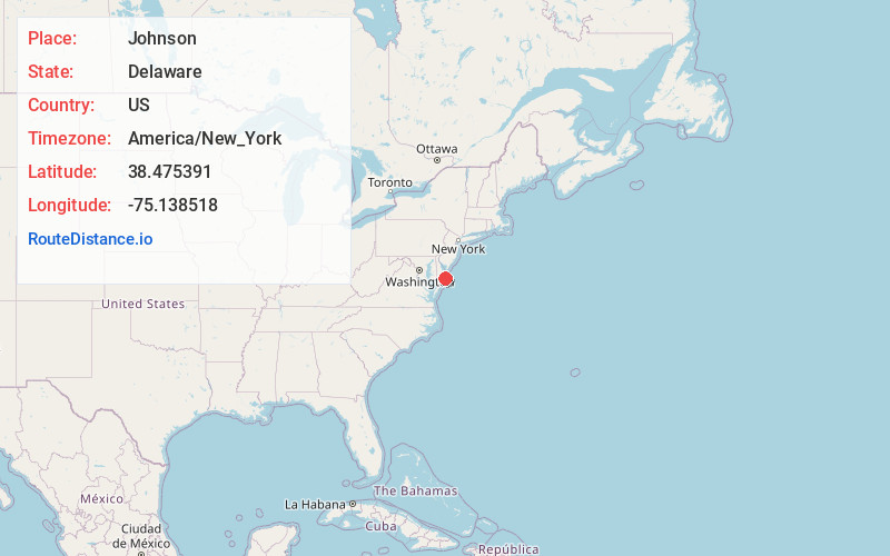 Map of Johnson